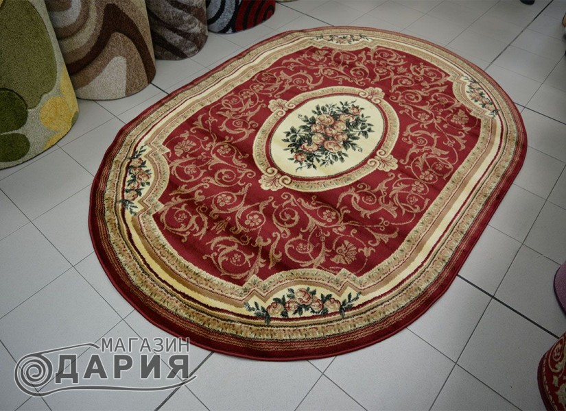 Тъкан персийски килим Blue stones 5261_red